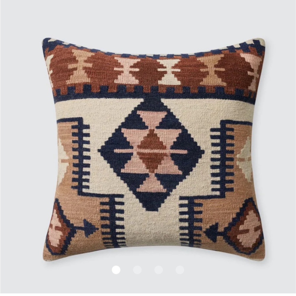 The Citizenry Yara Kilim Cushion/Pillow Cover 20” x 20” (Ecru)